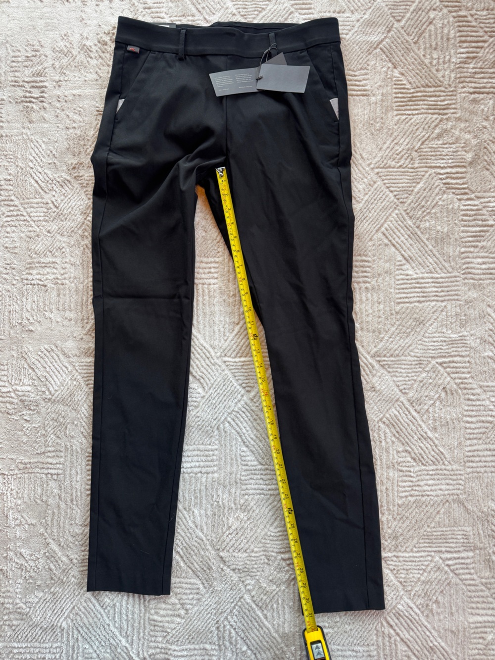 Black Straight-Leg Women's Pants - Sleek Everyday Comfort - Picture 6 of 11